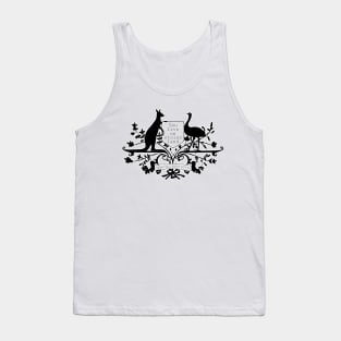 You live on stolen land black/white image Tank Top